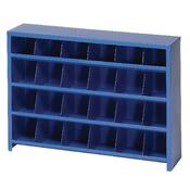 ECONOMY PIGEON HOLE 24 BIN BLUE 383109