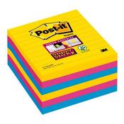 POST-IT SUPER STICKY 101X101MM LINED RIO (PACK OF 6) 675-SS6-RIO