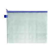 BDS MESH ZIP BAG 360X275MM BLUE (PACK OF 5 BAGS) BLUE