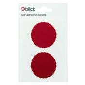BLICK COMPANY SEAL 50MM DIAMETER RED 8 PER DISPENSER (PACK OF 160) RS014652