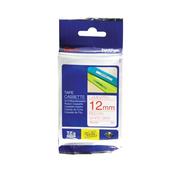 BROTHER P-TOUCH 12MM RED ON WHITE TZE232 LABELLING TAPE (PACK OF 1)