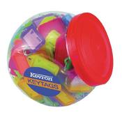 KEVRON PLASTIC CLICKTAG KEY TAG LARGE ASSORTED TUB (PACK OF 150) ID5AC150