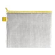 BDS MESH ZIP BAG 255X205MM YELLOW (PACK OF 5 BAGS) YELLOW