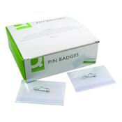 Q-CONNECT PIN BADGE 54X90MM (PACK OF 50) KF01564