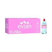 EVIAN NATURAL MINERAL WATER 75CL BOTTLE (PACK OF 12) 60735