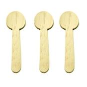 DISPOSABLE WOODEN DESSERT SPOONS 9PACK OF 100 SPOONS)
