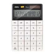 DELI SEMI DESKTOP CALCULATOR 12 DIGIT WHITE