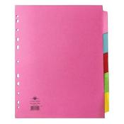CONCORD DIVIDER 5-PART A4 EXTRA WIDE PASTEL COLOURS 71399/J13