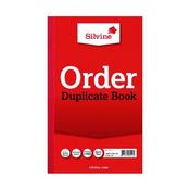 SILVINE DUPLICATE ORDER BOOK 210X127MM (PACK OF 6) 610