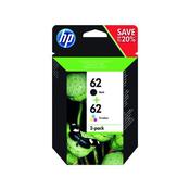 HP 62 BLACK /COLOUR INK CARTRIDGES (PACK OF 2) N9J71AE image