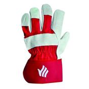 POLYCO PREMIUM RIGGER GLOVES CHROME SELECTED LEATHER RED (PACK OF 10) LR158R