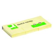 Q-CONNECT QUICK NOTES 38 X 51MM YELLOW (PACK OF 12) KF10500