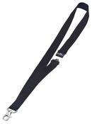 DURABLE TEXTILE BADGE LANYARD 20MM BLACK (PACK OF 10) 8137/01 image