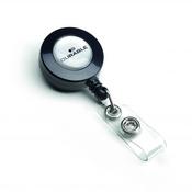DURABLE BADGE REEL FASTENER CHARCOAL (PACK OF 10) 8152/58