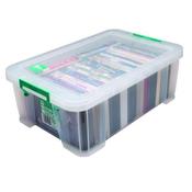 STORESTACK 15 LITRE STORAGE BOX W300XD470XH170MM CLEAR RB11085 image