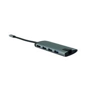 VERBATIM USB-C MULTIPORT HUB WITH USB/3 X HDMI/RJ45/SDHC/M-SDHC 49142 image