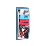 FAST PAPER QUICK FIT SYSTEM WALL DISPLAY 4 X A4 SILVER 4061.35
