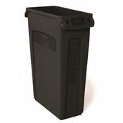 RUBBERMAID SLIM JIM VENTING CHANNEL CONTAINER 87 LITRE BLACK 3540-60-BLA