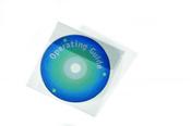 DURABLE CD/DVD POCKET PROTECTIVE WITH FLAP REF 524519 [PACK 25]