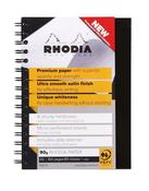 RHODIA BLACK A5 WIREBOUND BUSINESS BOOK (PACK OF 3) 119233C