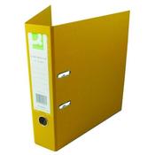 Q-CONNECT 70MM LEVER ARCH FILE POLYPROPYLENE A4 YELLOW (PACK OF 10 FILES)  KF20023