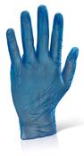 BEESWIFT VINYL EXAMINATION GLOVES BLUE SMALL  (PACK OF 1,000) image