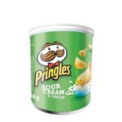 PRINGLES POPNGO SOUR CREAM ONION CRISPS UNIQUE SHAPE WELL-SEASONED NON-GREASY REF 7000279000 [PACK OF 12 CANISTERS]