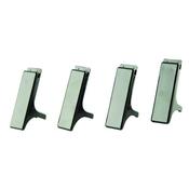 Q-CONNECT EXECUTIVE LETTER TRAY RISERS BLACK (PACK OF 4) CP009KFBLK