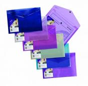 SNOPAKE POLYFILE LITE A4 ASSORTED (PACK OF 5 WALLETS) 15411
