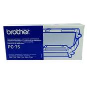 BROTHER THERMAL TRANSFER RIBBON INK FILM BLACK PC75