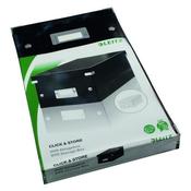 LEITZ CLICK AND STORE DVD STORAGE BOX BLACK 60420095 (PACK OF 1)