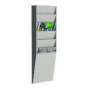 FAST PAPER A4 DOCUMENT CONTROL PANEL 6 COMPARTMENTS GREY V16.02