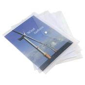 RAPESCO ECO POPPER WALLET A4 PLUS CLEAR (PACK OF 5 WALLETS) 1040