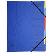 EXACOMPTA EUROPA 7-PART ORGANISER 400GSM PRESSBOARD A4 BLUE 5219Z