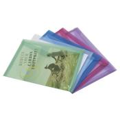 RAPESCO ECO POPPER WALLET A4 PLUS ASSORTED (PACK OF 5 WALLETS) 1039