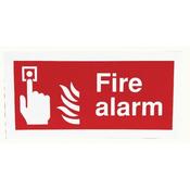 SAFETY SIGN FIRE ALARM 100X200MM SELF-ADHESIVE F90A/S  (PACK OF 1)