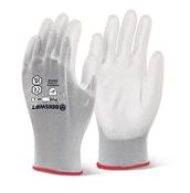 BEESWIFT PU COATED GLOVES WHITE XL (PACK OF 1)