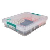 STORESTACK 9 LITRE STORAGE BOX W430XD360XH90MM CLEAR RB75897 image