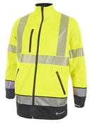 BEESWIFT HIGH VISIBILITY  TWO TONE SOFTSHELL SATURN YELLOW / NAVY S (PACK OF 1)