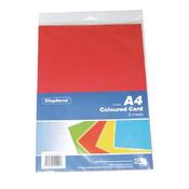 STEPHENS ASSORTED COLOURED CARD 210GSM (PACK OF 80 CARDS) RS242451