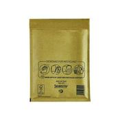 MAIL LITE BUBBLE LINED POSTAL BAG SIZE D1 180X260MM GOLD (PACK OF 100)