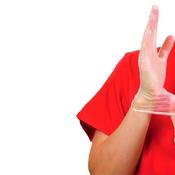 SHIELD POWDER-FREE VINYL GLOVES SMALL CLEAR (PACK OF 100) GD09 image