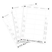 Q-CONNECT NAME BADGE INSERTS 40X75MM 12 PER SHEET (PACK OF 25 SHEETS) KF02288