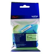 BROTHER P-TOUCH M TAPE 9MM BLACK /WHITE MK221BZ (PACK OF 1)