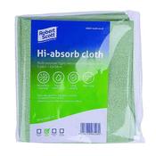 ROBERT SCOTT HI-ABSORB MICROFIBRE CLOTH GREEN (PACK OF 5) 103986GREEN