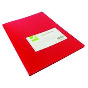 Q-CONNECT POLYPROPYLENE DISPLAY BOOK 20 POCKET RED KF01250