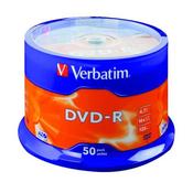 VERBATIM DVD-R SPINDLE 16X 4.7GB (PACK OF 50) 43500