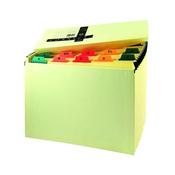 Q-CONNECT MYLAR A-Z 19-POCKET EXPANDING FILE MANILLA KF04091