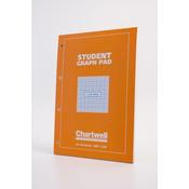 CLAIREFONTAINE CHARTWELL 1/5/10MM GRAPH PAD A4 50 LEAF J14B (PACK OF 1)