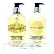 BAYLIS &amp; HARDING MANDARIN AND GRAPEFRUIT WASH AND LOTION SET 0604243 (TWIN PACK)